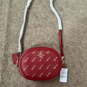 Coach small camera bag in red 100% authentic NWT/ Offers welcome